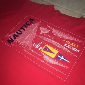Vintage Nautica J-Class Racing Tee Size XL